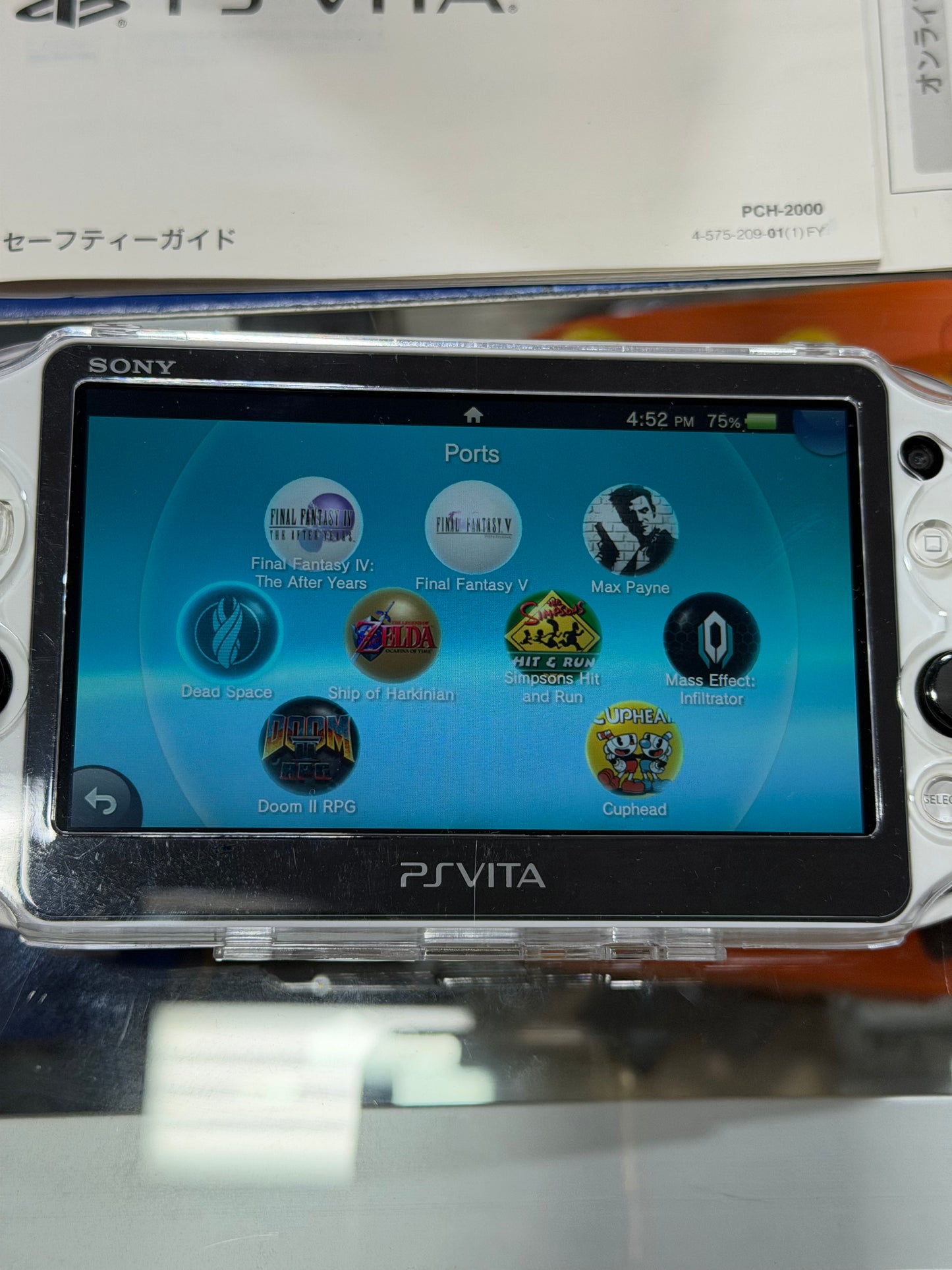 PS Vita 2000 White - With Digital Games