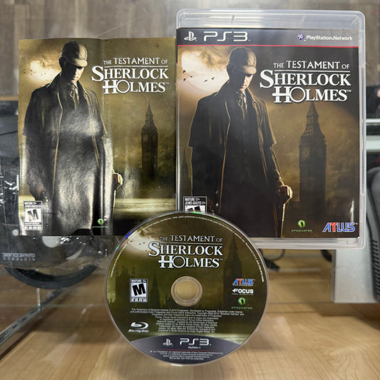 Testament Of Sherlock Holmes Playstation 3
