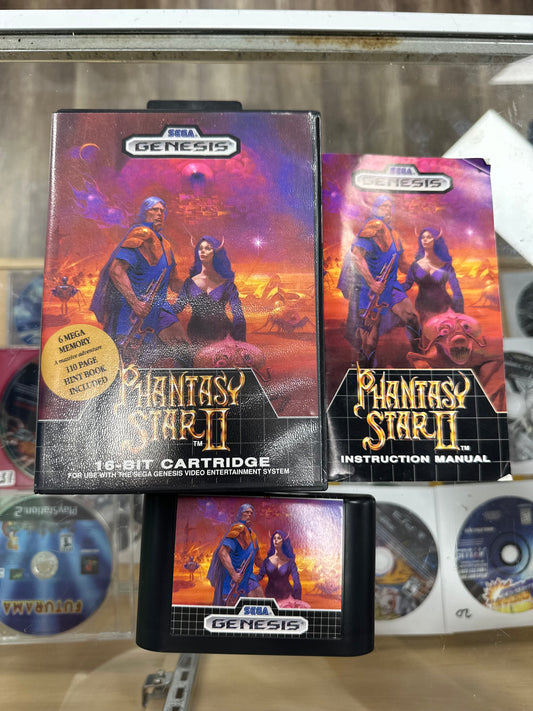 Phantasy Star II Sega Genesis CIB