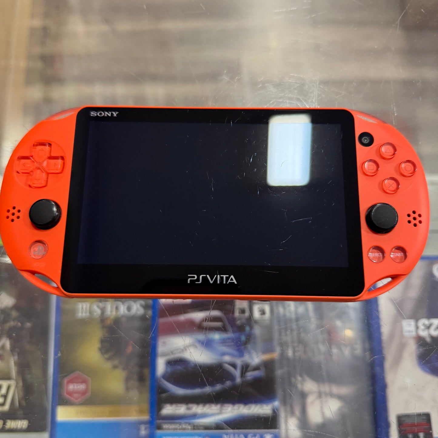 Orange Playstation Vita 2000 Handheld System with Charger (JP) (Region Free)