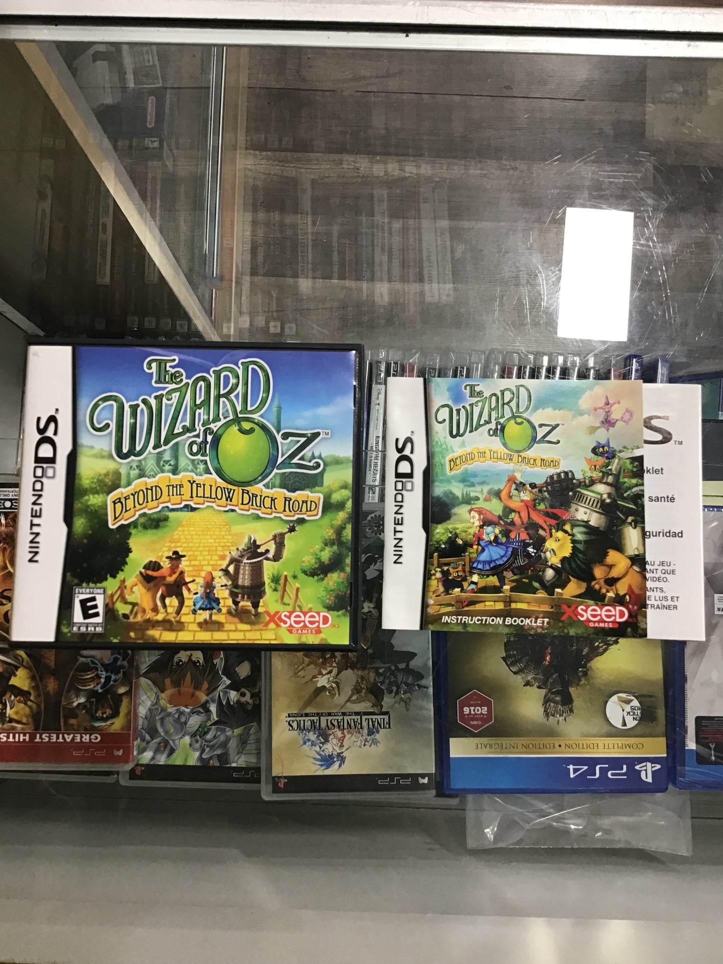 The Wizard of Oz Beyond the Yellow Brick Road Nintendo DS Case and Manual ONLY