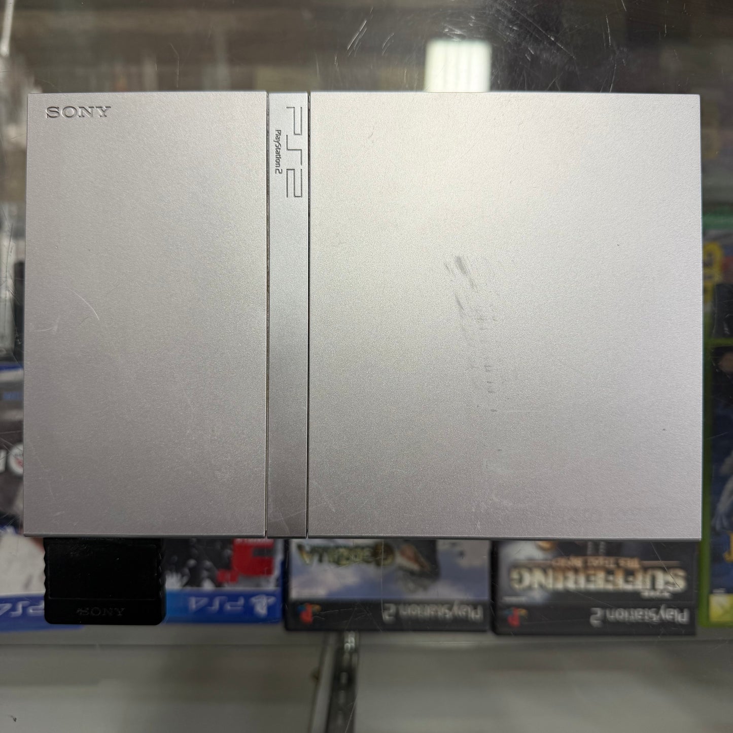 Slim Playstation 2 System [Silver] (cables controller and memory card included)(NEW LASER) (9320)