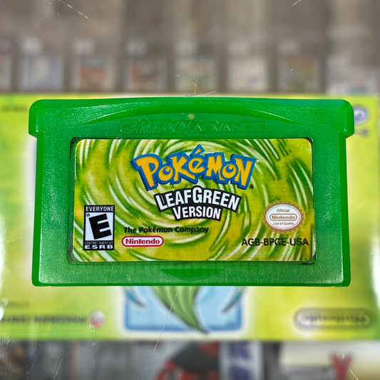 Pokémon LeafGreen Nintendo GameBoy Advance (Authentic) (REPRODUCTION LABEL)