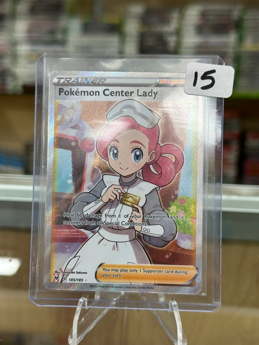 Pokemon Center Lady (Full Art) - SWSH04: Vivid Voltage NM