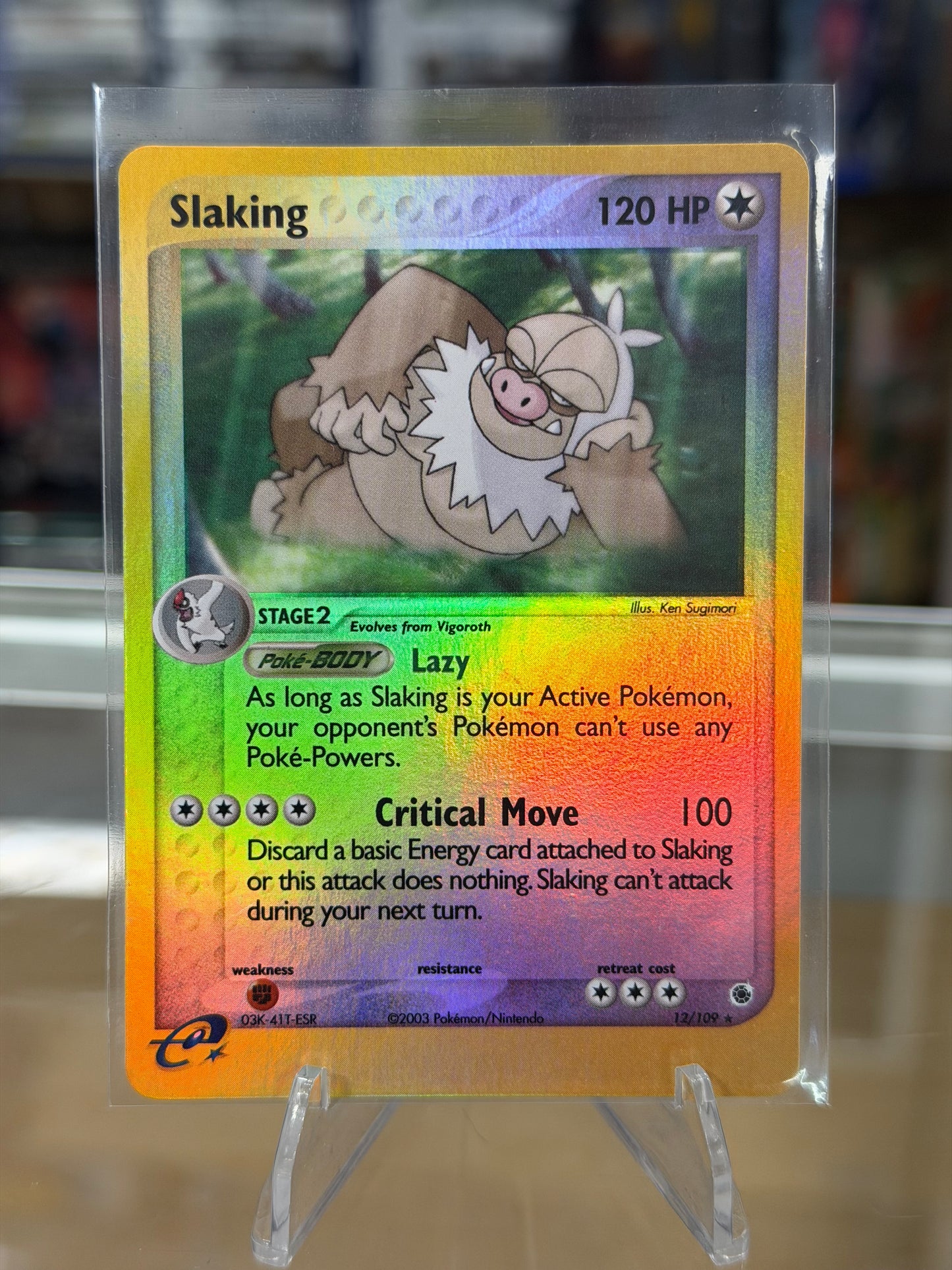 Slaking - EX Ruby and Sapphire Reverse Holo NM