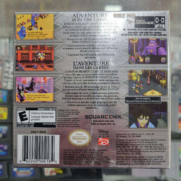 Kingdom Hearts Chain of Memories Gameboy Advance CIB