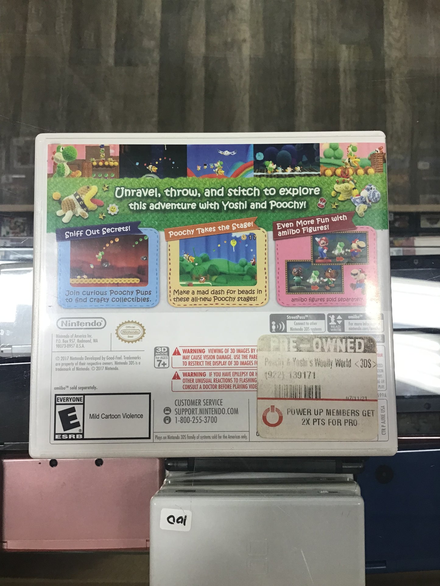 Poochy & Yoshi’s Woolly World Nintendo 3DS Case ONLY