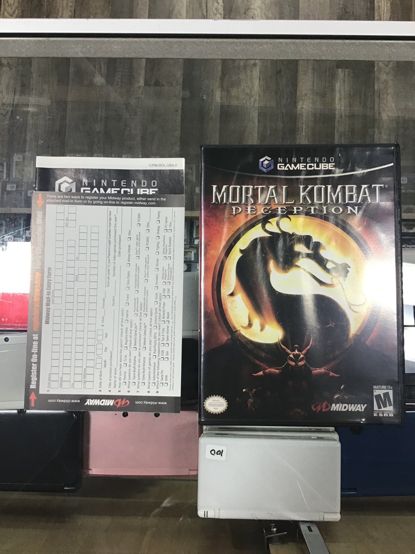 Mortal Kombat Deception Nintendo GameCube Case and Insert ONLY
