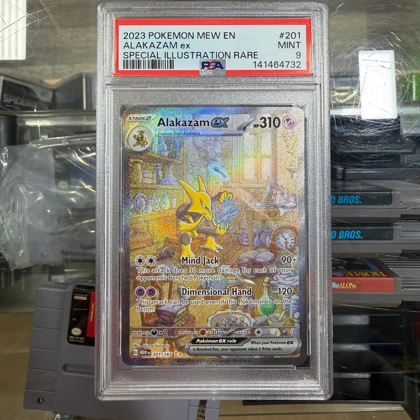 2023 Pokémon Mew EN Alakazam ex Special Illustration Rare (PSA 9)