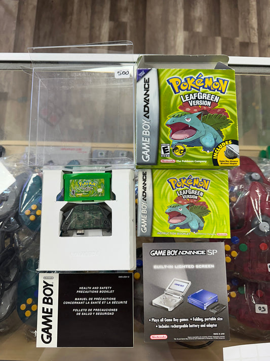 Pokémon LeafGreen Nintendo Gameboy Advance CIB Authentic