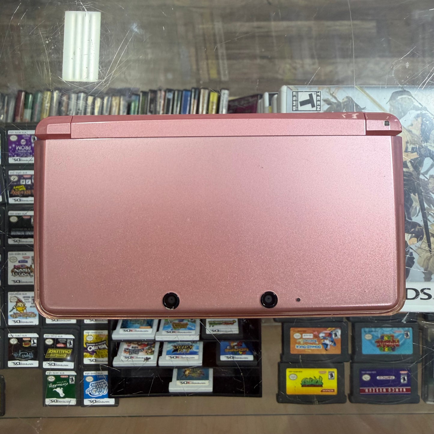Pink Nintendo 3DS Handheld System With Charger (Region Free) (JAPANESE TO US) ( 9 7 9 0 )