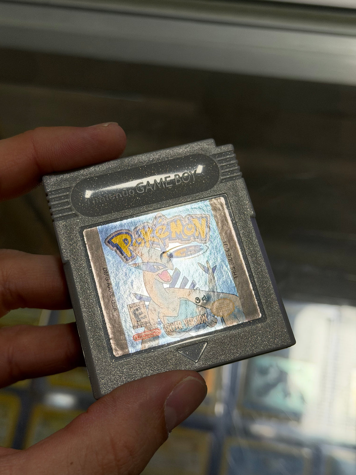 Pokemon Silver Gameboy Excellent Label Dry Battery