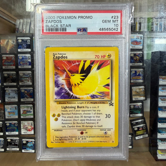 2000 Pokémon Promo Zapdos Black Star (PSA 10)