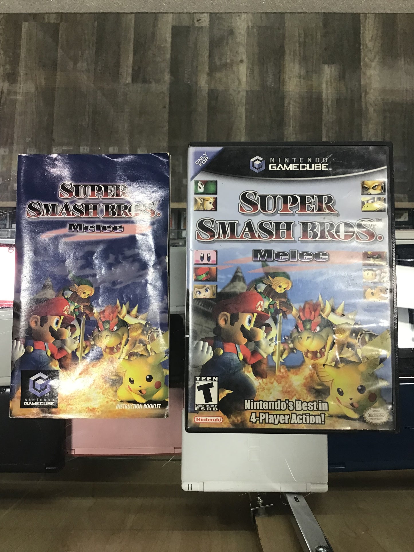 Super Smash Bros Melee Nintendo GameCube Case and Manual ONLY