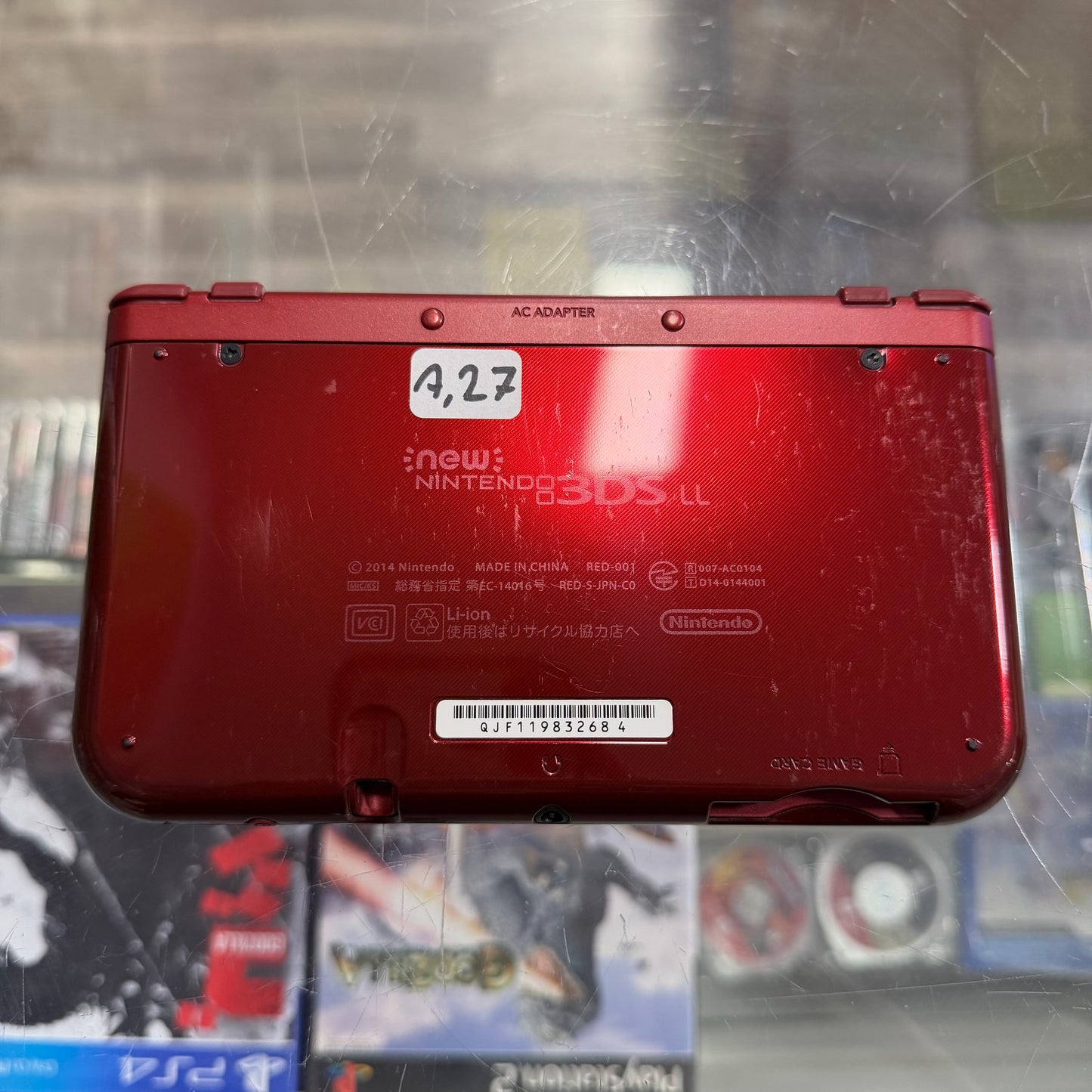 Red New Nintendo 3DS XL Handheld System With Charger Bottom IPS (Region Free)(JAPANESE TO US) 684
