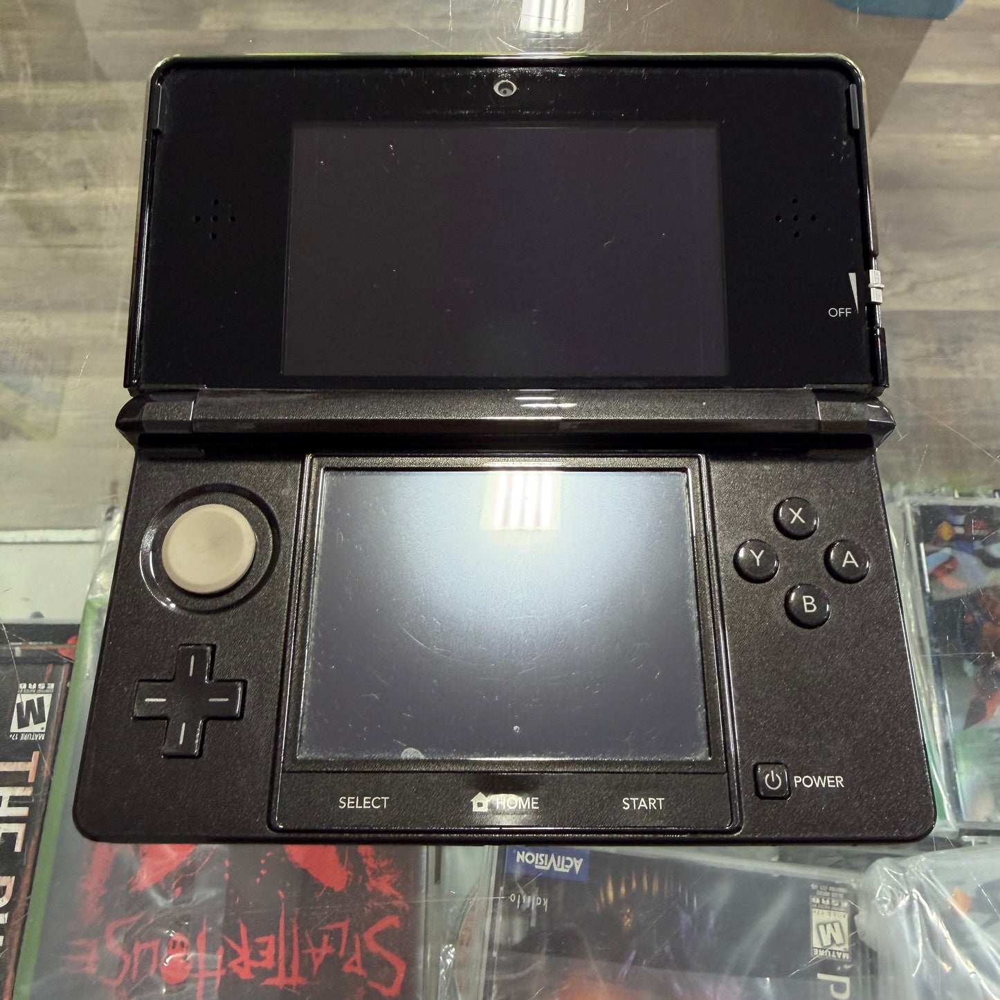 Nintendo 3DS Cosmo Black Nintendo 3DS (Charger included)