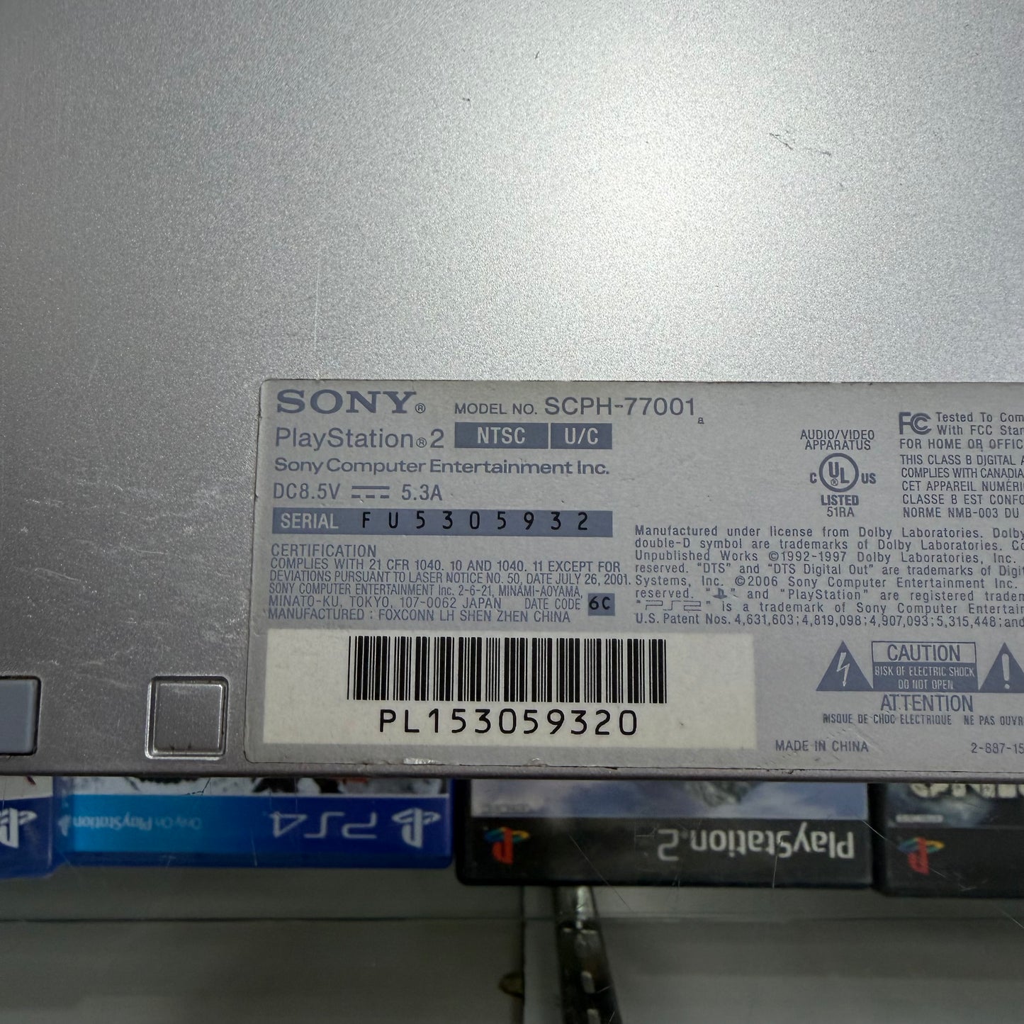 Slim Playstation 2 System [Silver] (cables controller and memory card included)(NEW LASER) (9320)