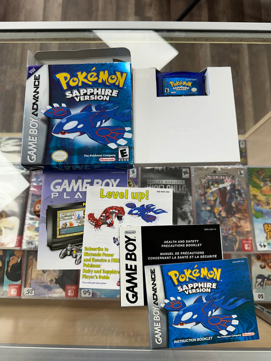 Pokémon Sapphire Nintendo Gameboy Advance CIB