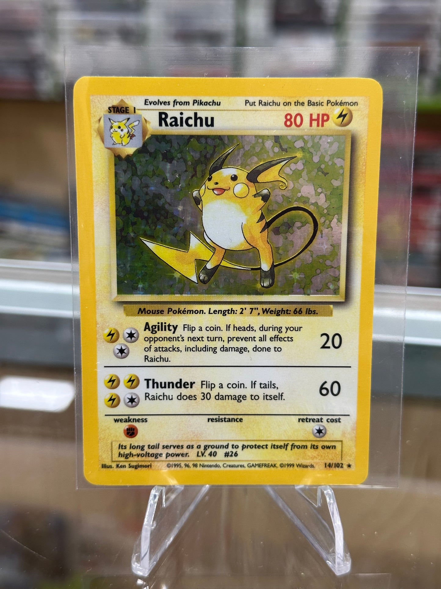 Raichu Base Set Near Mint