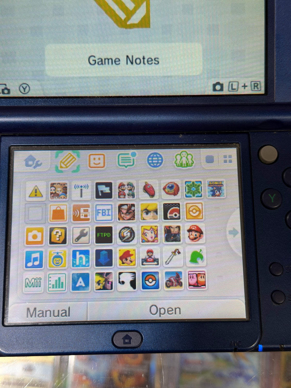 (764) New Nintendo 3DS XL Handheld System (Blue) w/ Charger (Region Free)(JAPANESE TO US) (DIGITAL DS GAMES) (TOP IPS)