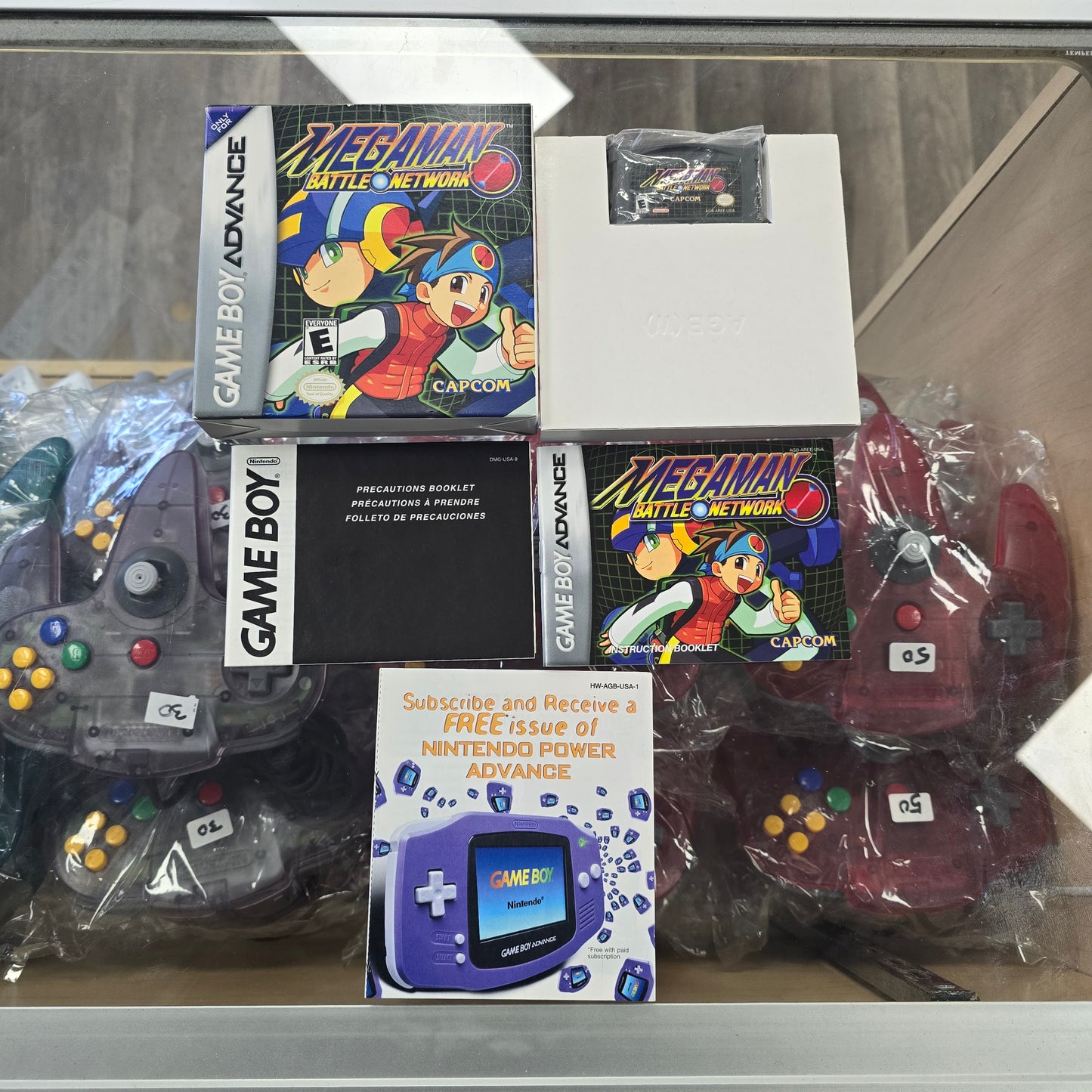 Mega Man Battle Network CIB with Box Protector Nintendo Gameboy Advance