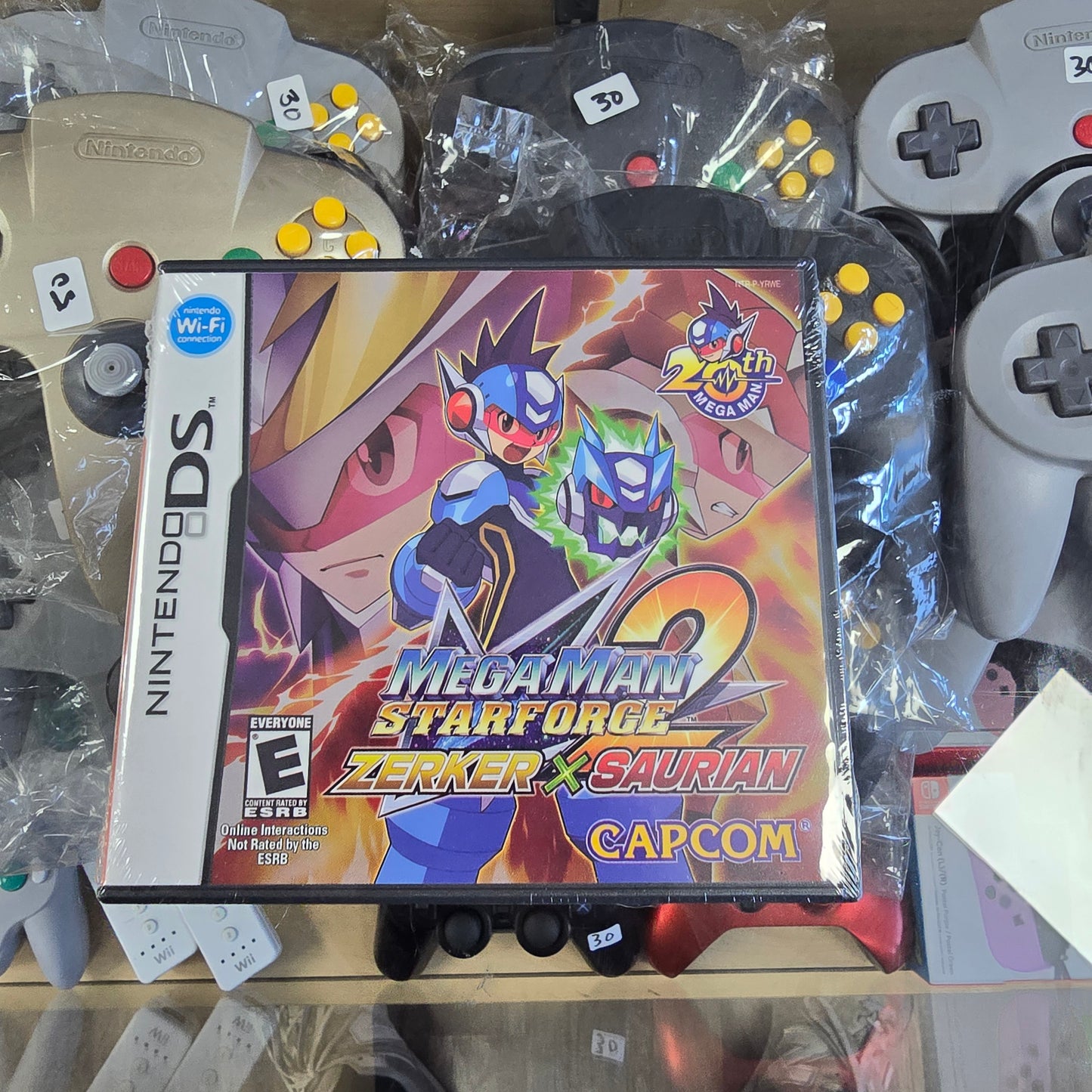 Mega Man StarForce 2 Zerker X Saurian NEW SEALED (Check photos for condition) with Box Protector Nintendo DS