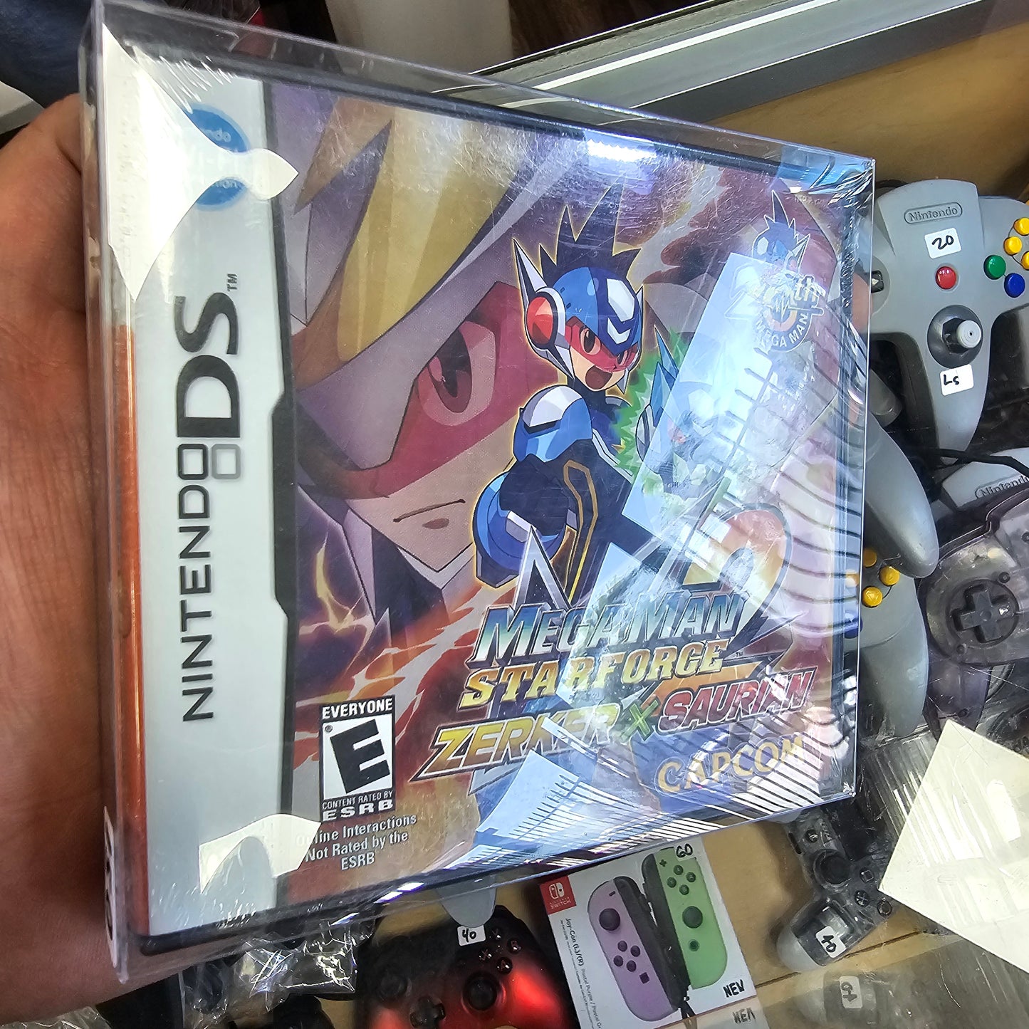 Mega Man StarForce 2 Zerker X Saurian NEW SEALED (Check photos for condition) with Box Protector Nintendo DS