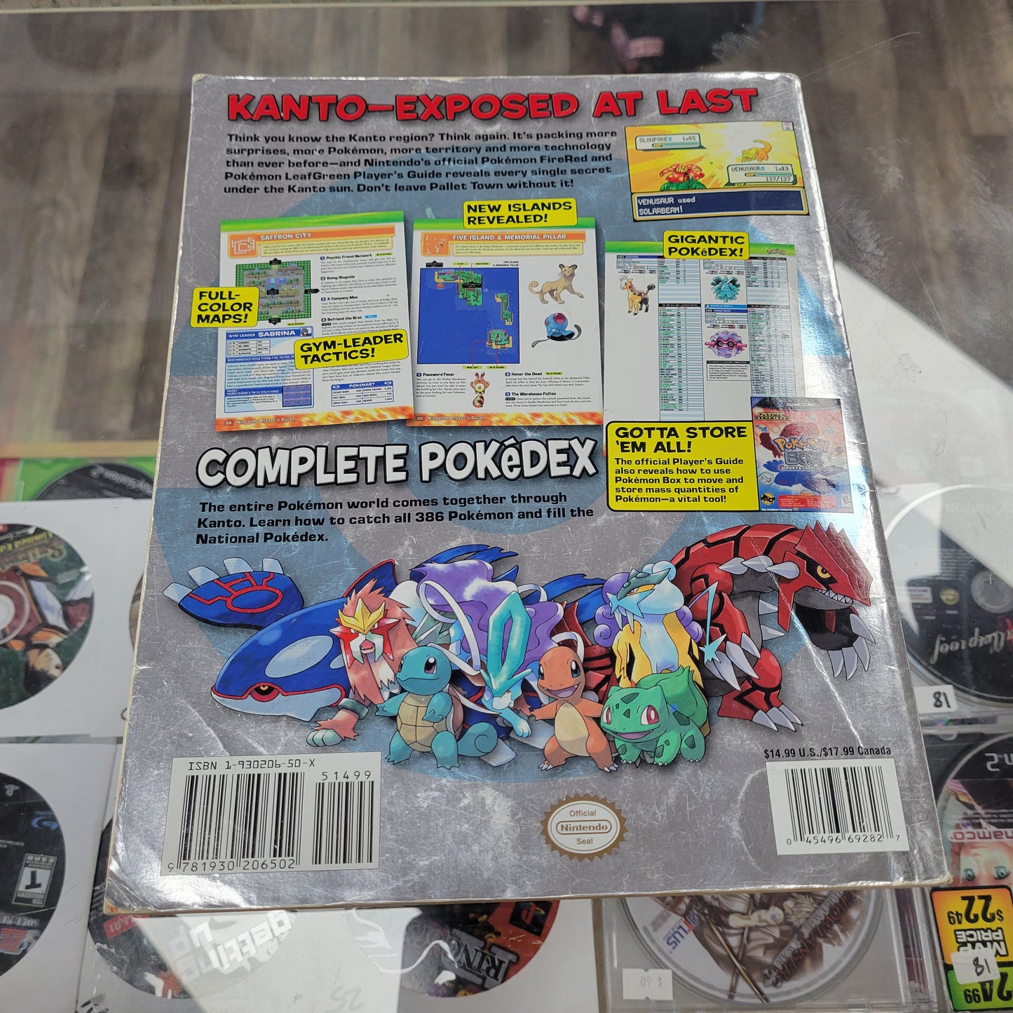 Pokémon Fire Res and Leaf Green Version Official Strategy game guide from Nintendo Power