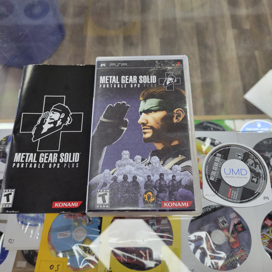 Metal Gear Solid Portable Ops Plus Playstation Portable PSP