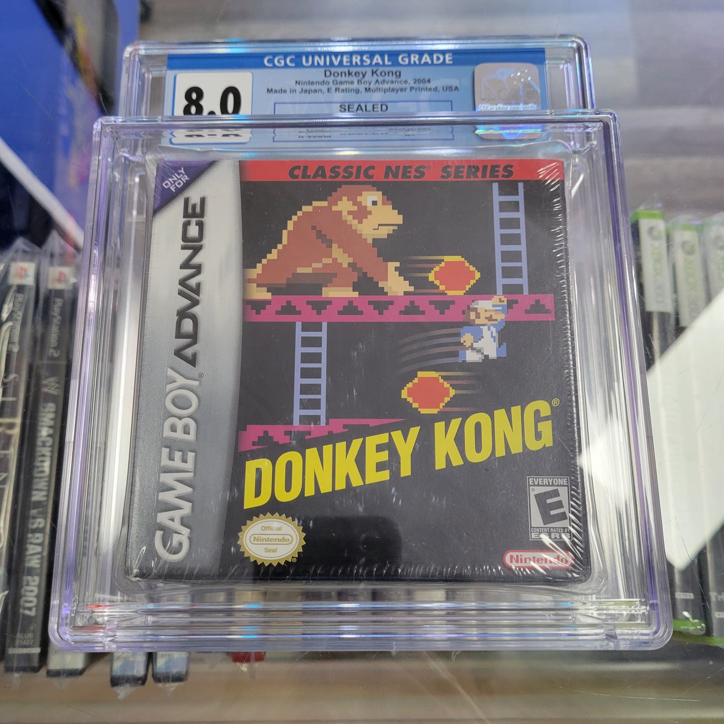 Donkey Kong Game Boy Advance CGC Graded 8.0