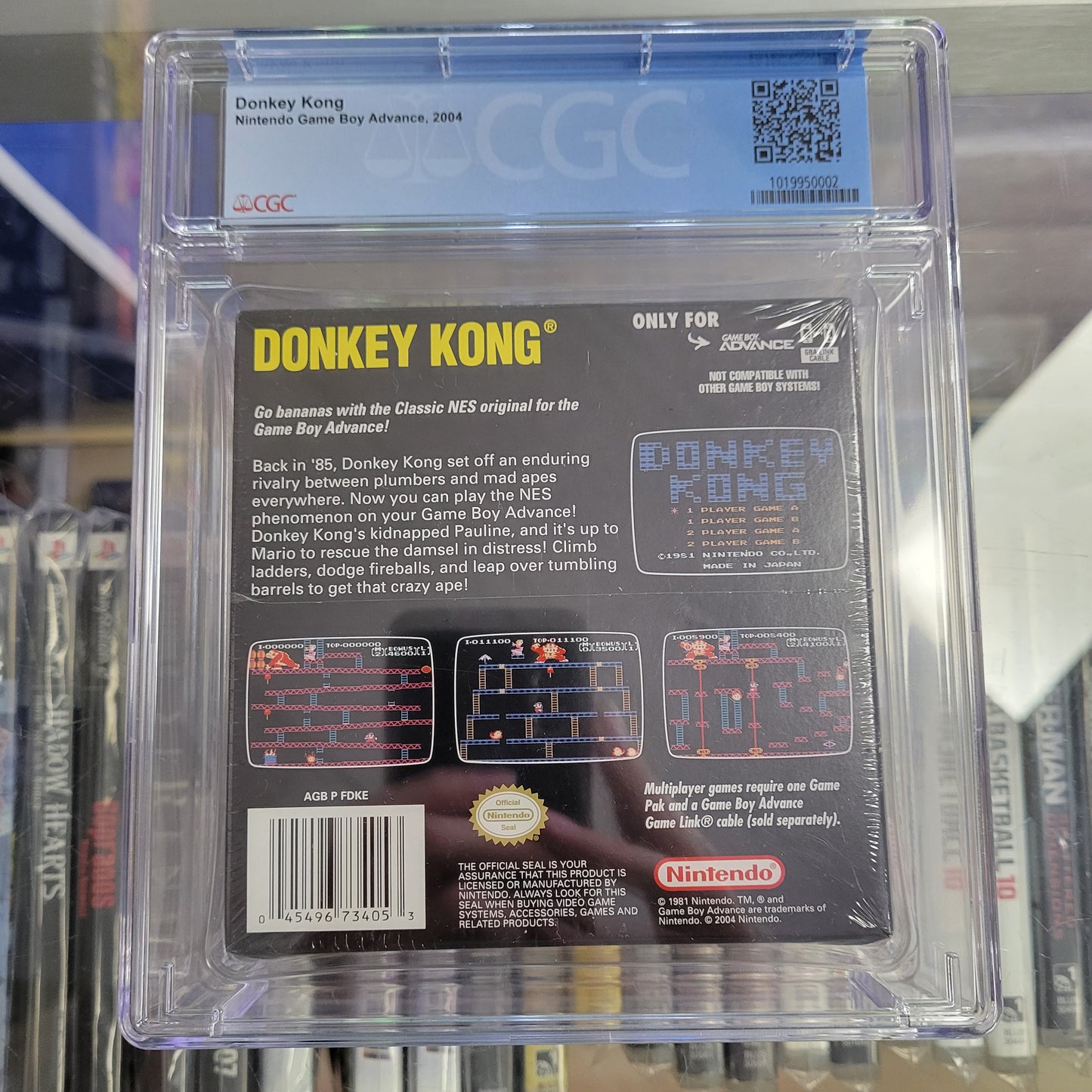 Donkey Kong Game Boy Advance CGC Graded 8.0