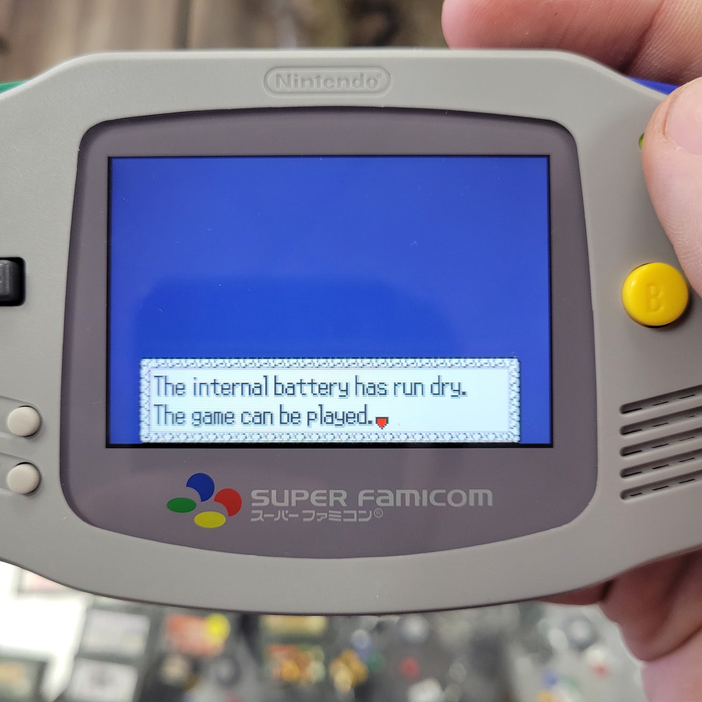 Pokémon Sapphire Version Nintendo Gameboy Needs Battery Replacement