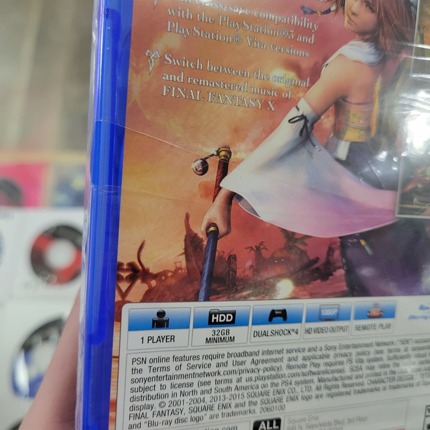 Final Fantasy X X-2 HD Remaster Playstation 4 Partially sealed