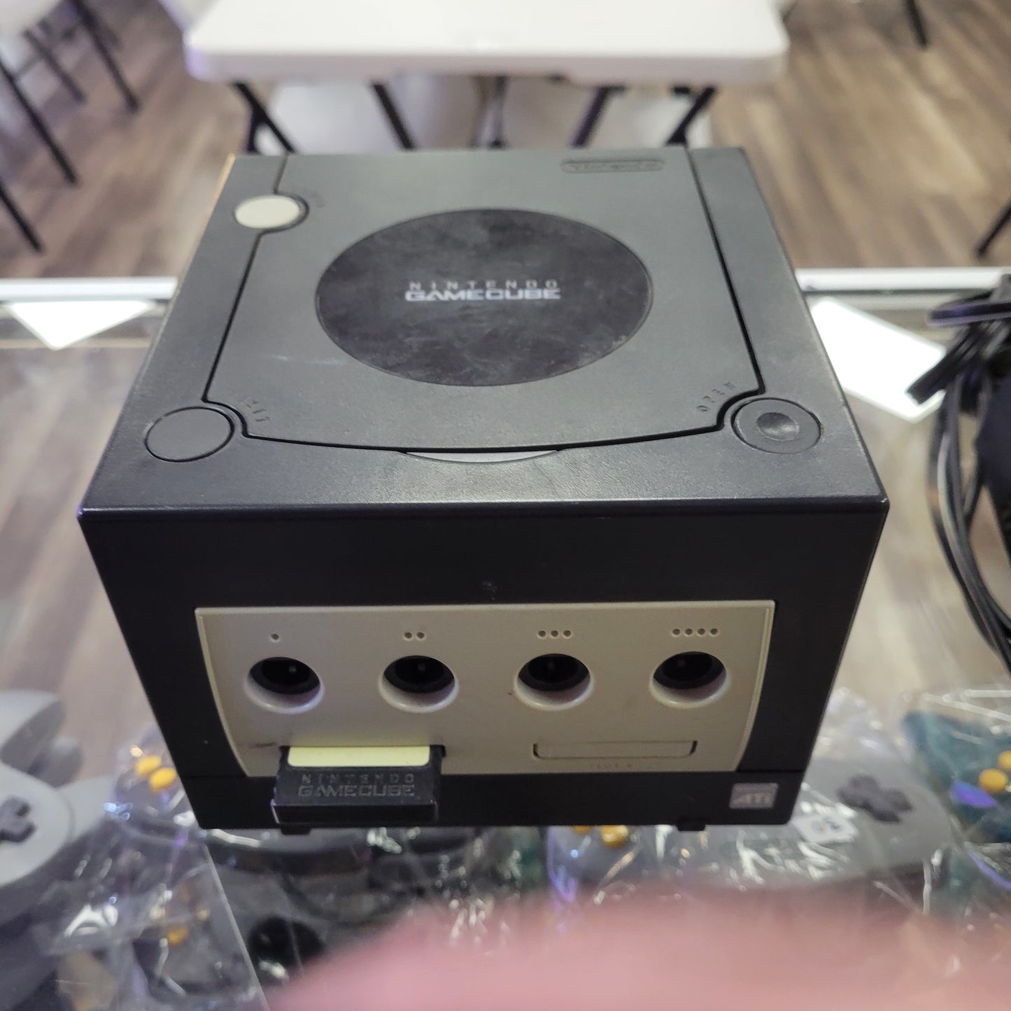 Nintendo Gamecube console system With cables  controller and memory card