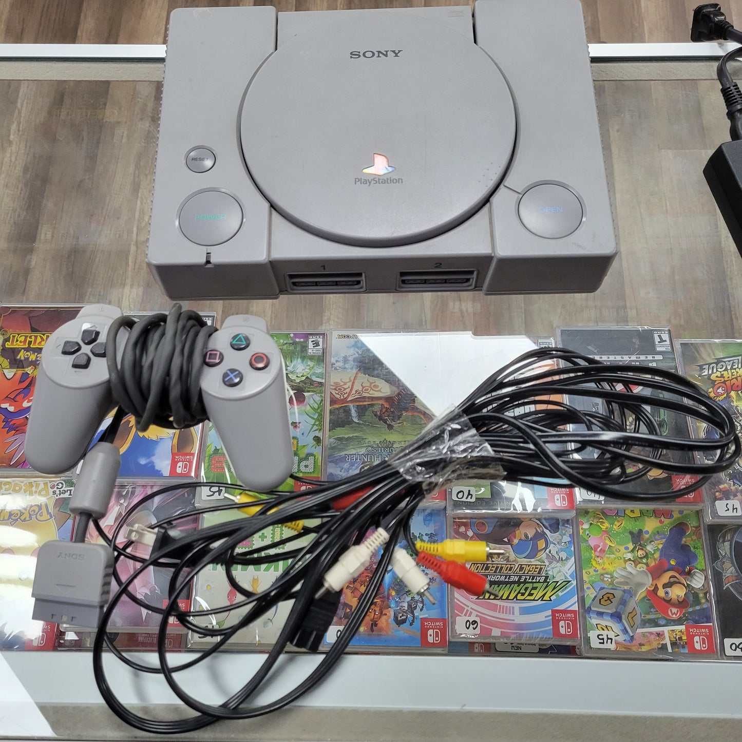 Playstation 1 Console With Cables and Controller