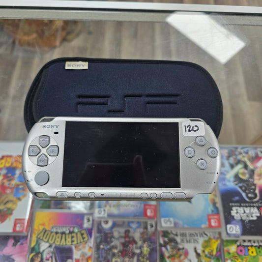 Silver PSP 3000 Handheld System with Charger