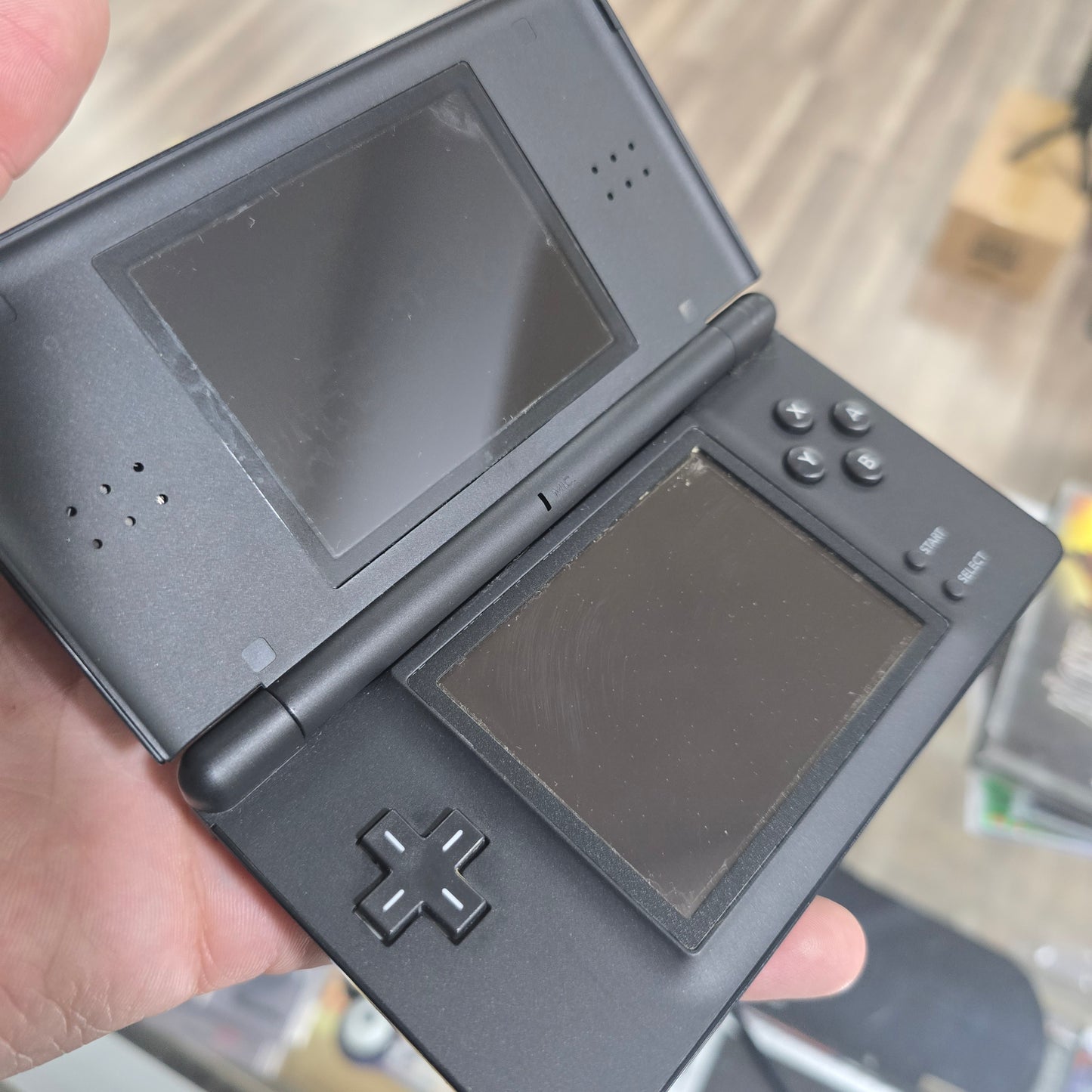 Black Nintendo DS Lite Handheld System with Charger