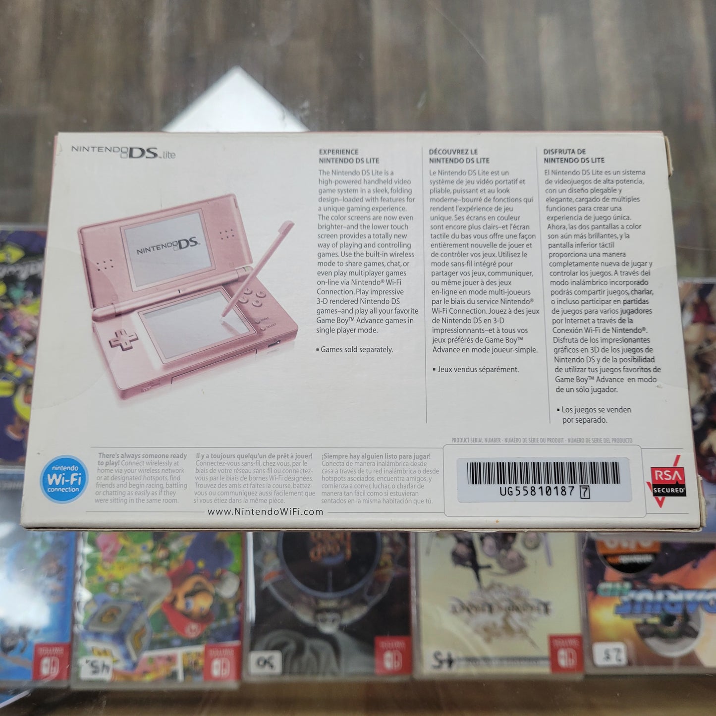 Sealed New Pink Nintendo DS Lite