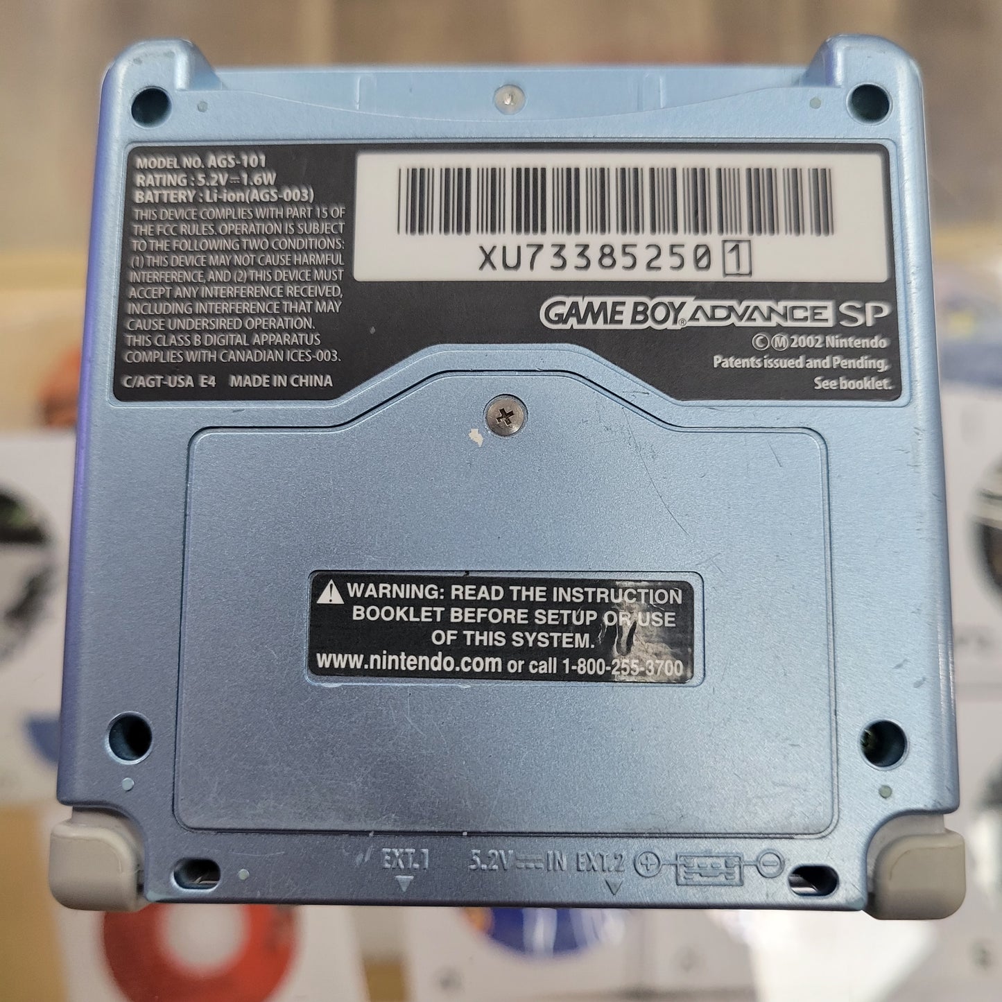 Nintendo Gameboy Advance SP Blue Good Screen