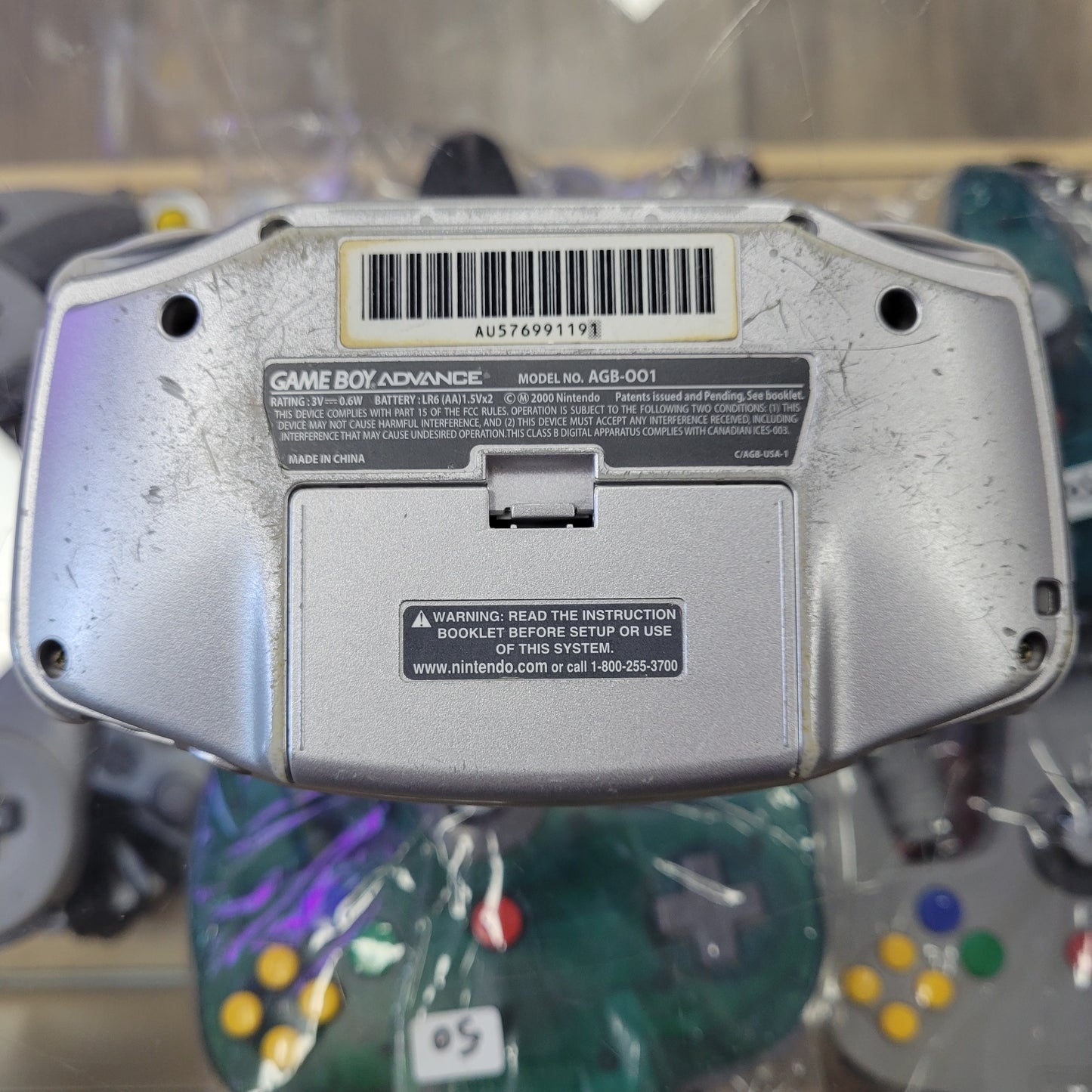 Silver Nintendo Gameboy Advance