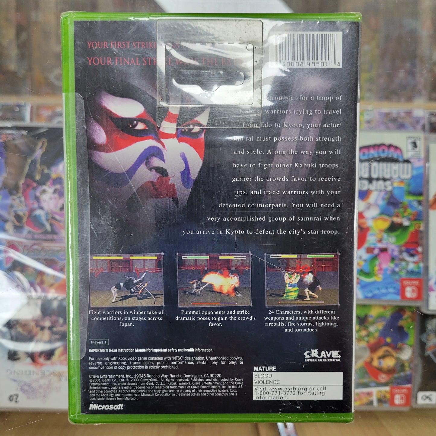 Kabuki Warriors Original Xbox Sealed New