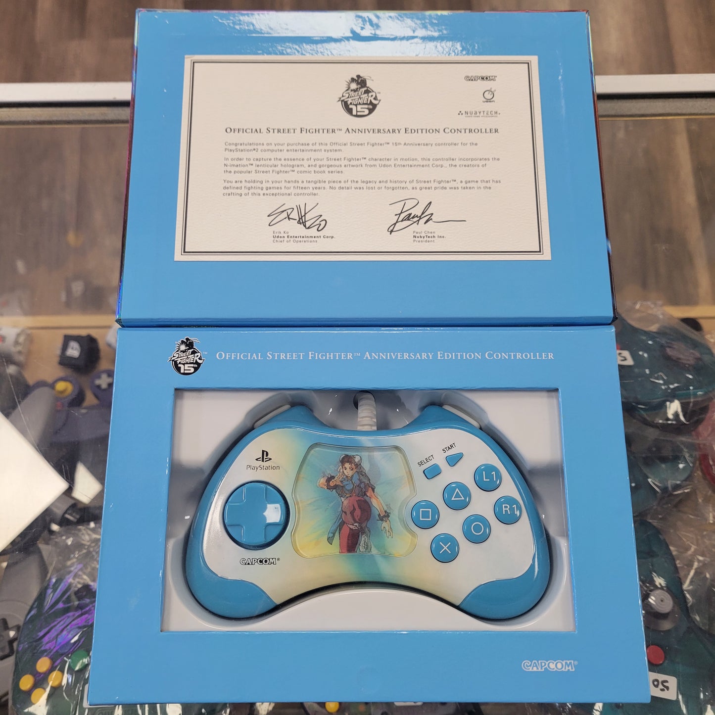 New Sealed Official Street Fighter Anniversary Edition Controller Chun Li Playstation 2