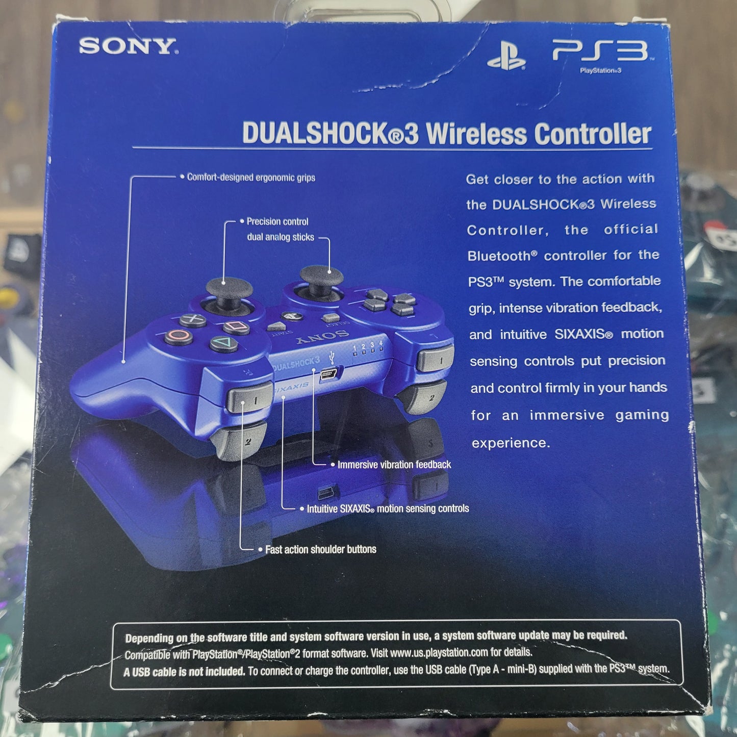 New Sealed Sony DualShock 3 Controller Blue