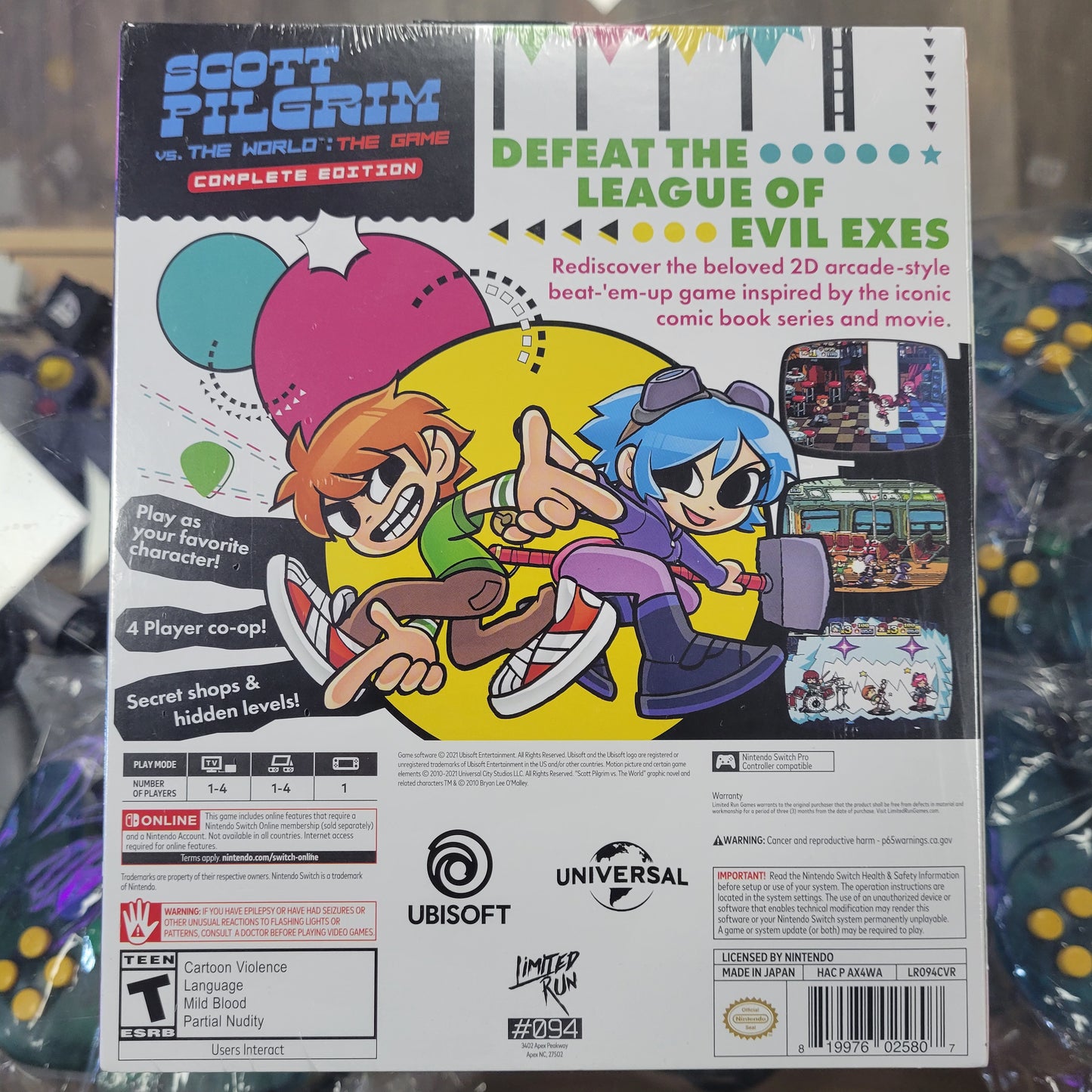 New Sealed Scott Pilgrim Vs. The World Classic Edition Nintendo Switch