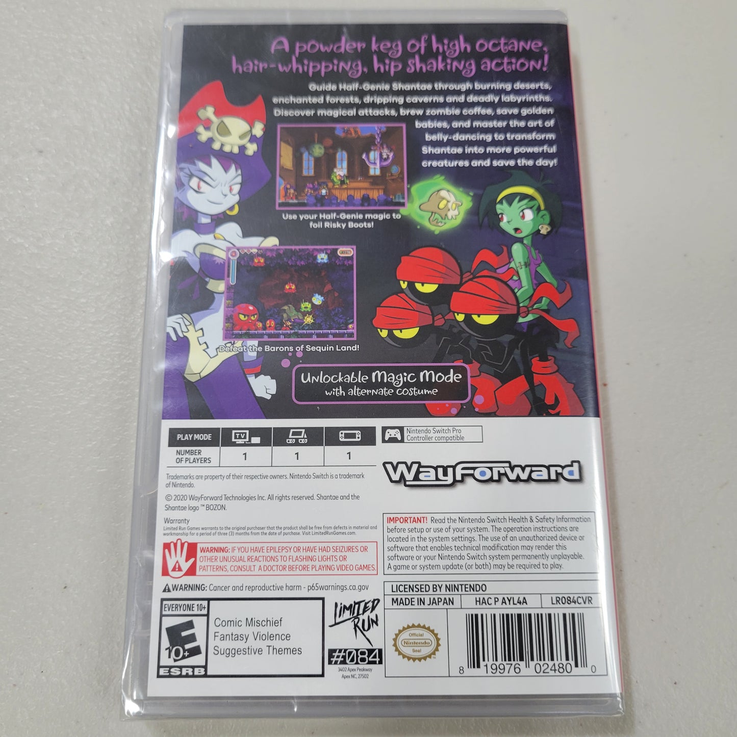 Shantae Risky's Revenge Nintendo Switch Sealed New