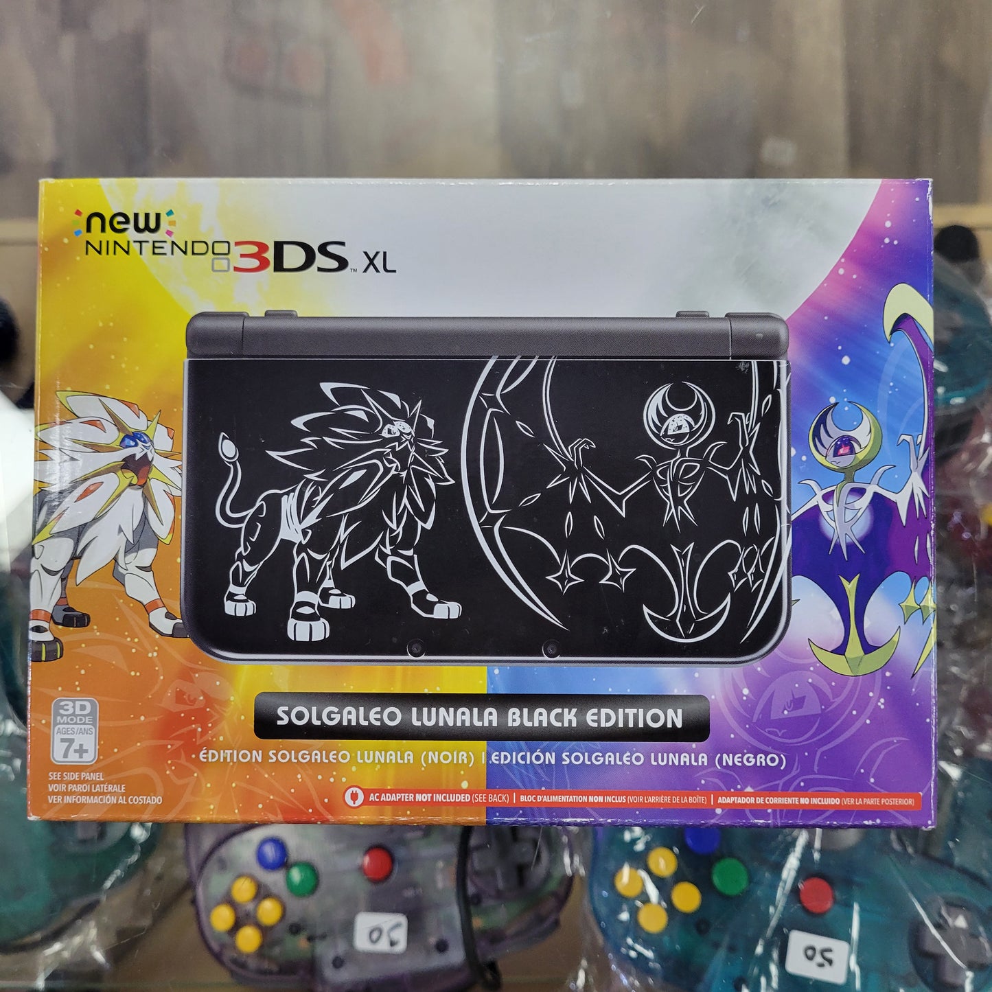 NEW “New” 3DS XL Solgaleo Lunala Black Edition