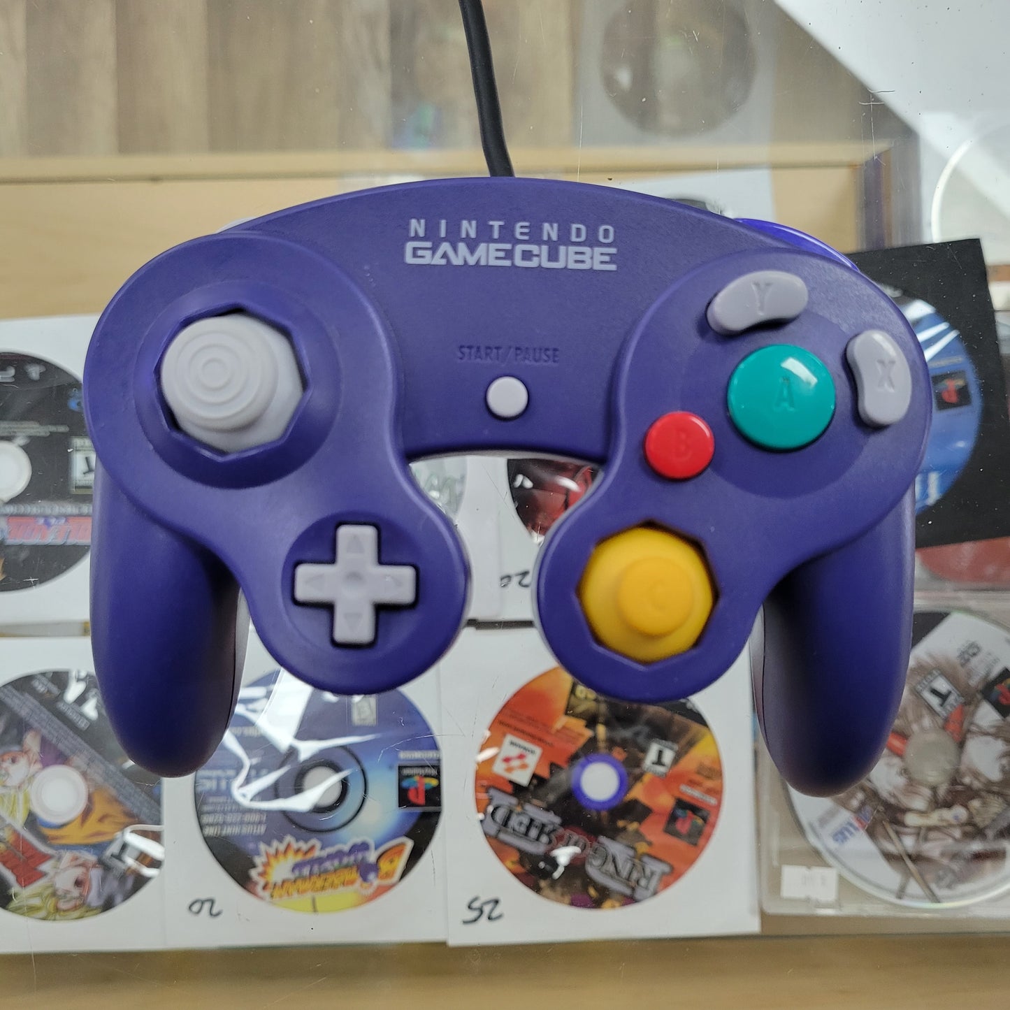 Purple Indigo Gamecube System all Cables And Controller Included