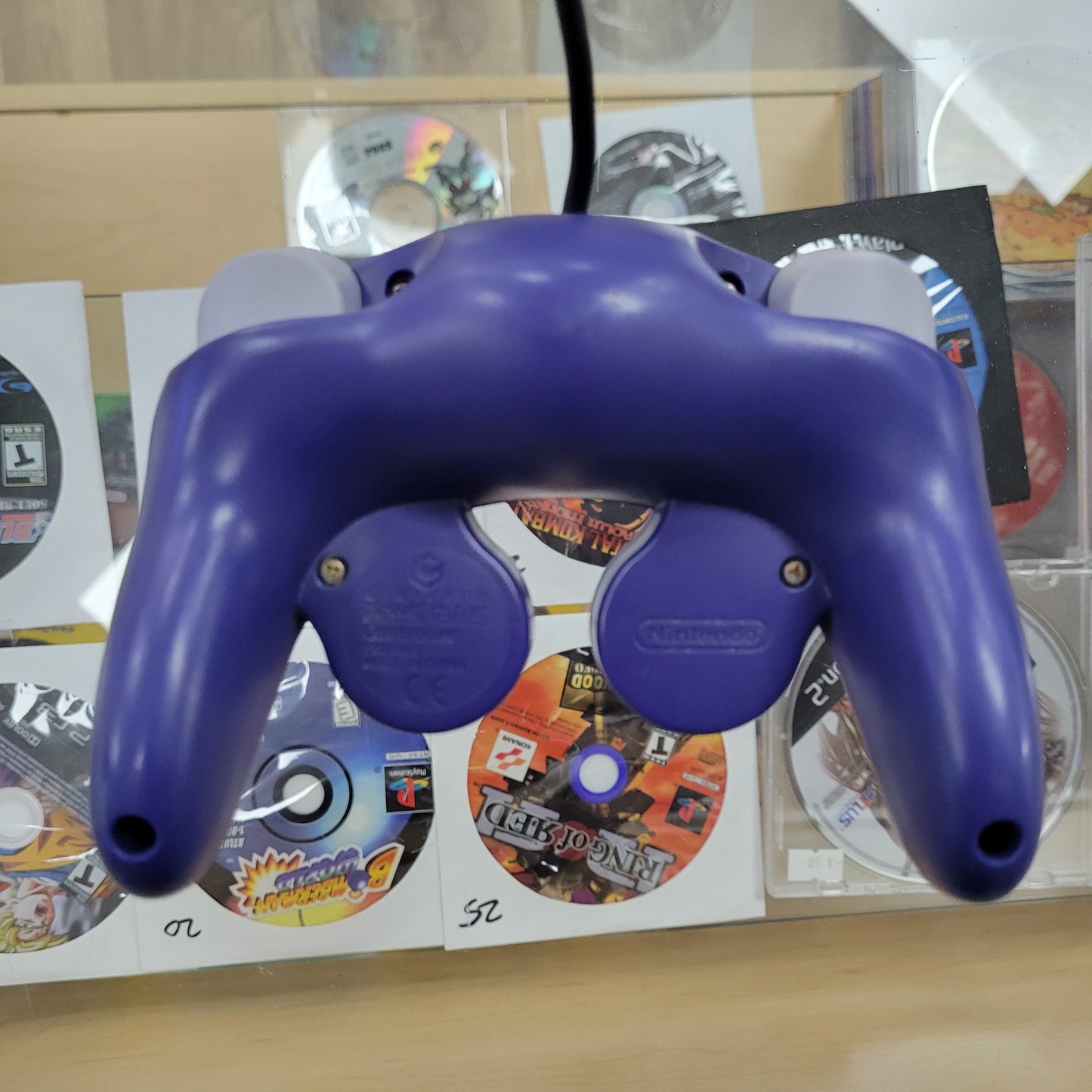 Purple Indigo Gamecube System all Cables And Controller Included
