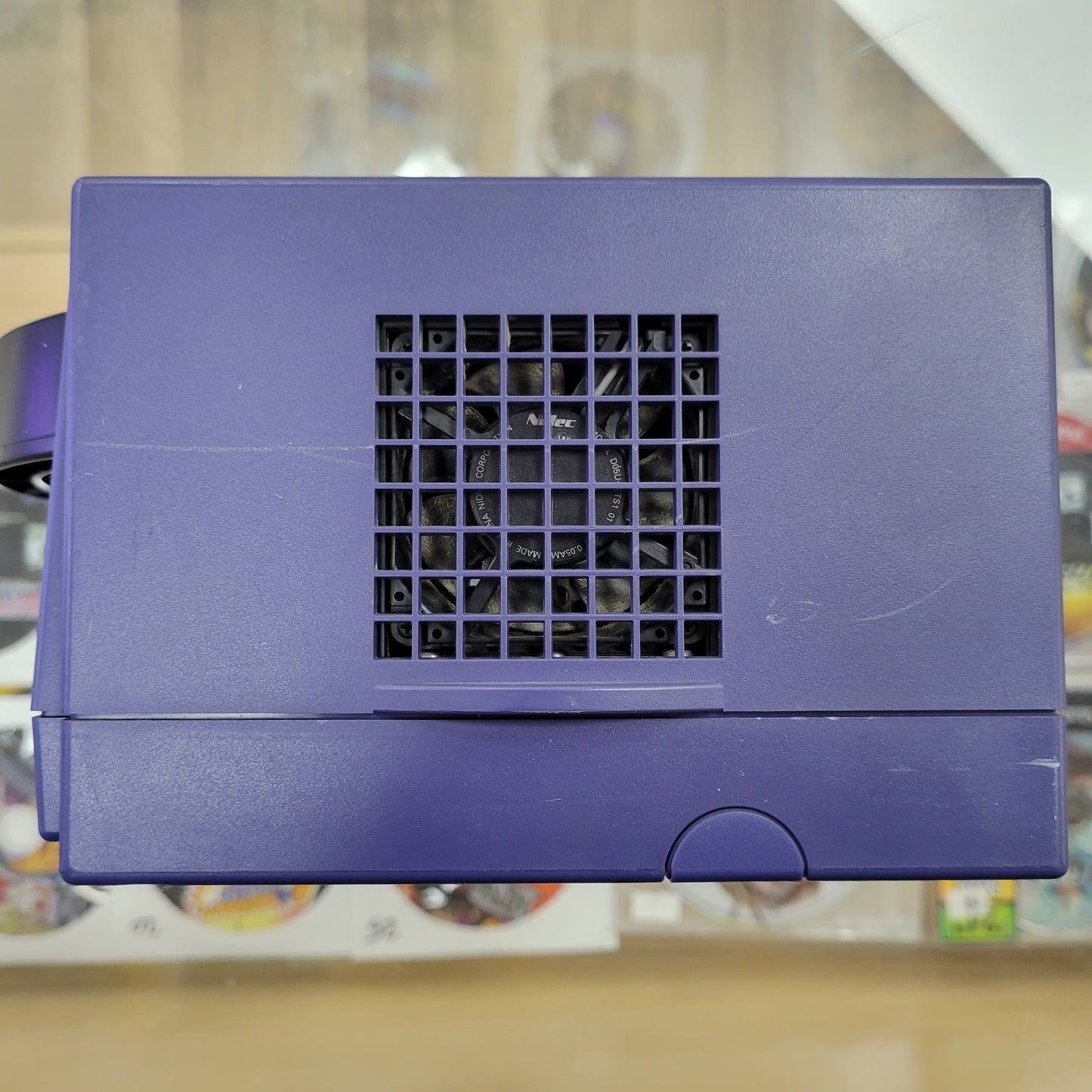 Purple Indigo Gamecube System all Cables And Controller Included