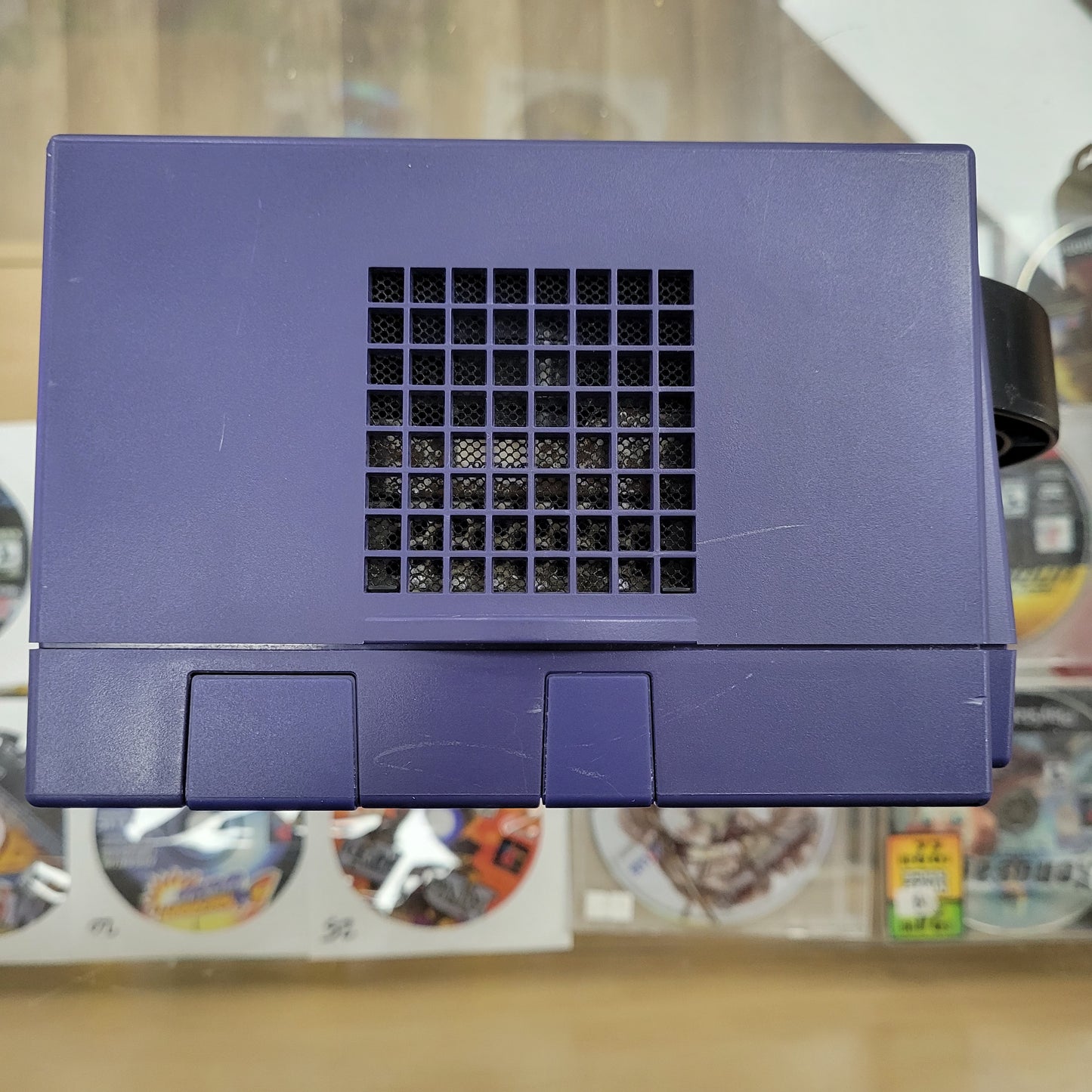 Purple Indigo Gamecube System all Cables And Controller Included